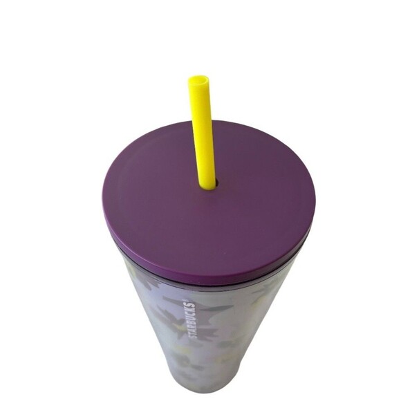 Starbucks Tumbler Pansy Purple Lilac Lavender Flower 24 Oz New 2020 - Picture 4 of 5